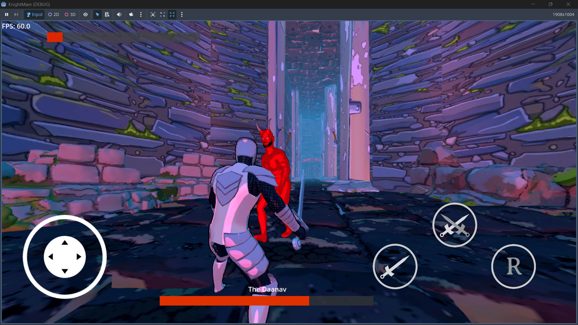 Knightmare In-Game Battle Scene